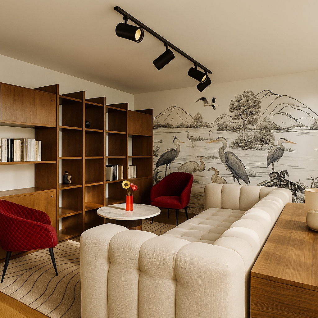 Optimisation d’espace avec bibliothèque verte sur mesure – Lunello